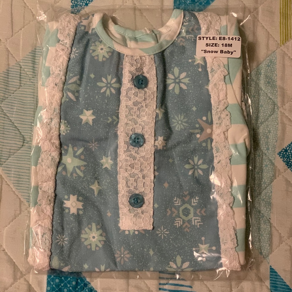 Snow baby romper